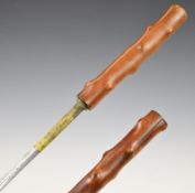 Late 19th / early 20thC Irish blackthorn or similar swordstick with 66cm double edged fullered