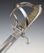 British 1821 pattern Light Cavalry / Artillery sword with three bar hilt, shagreen covered grip with
