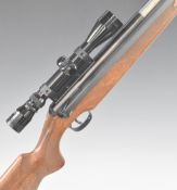 Diana Model 48/ 52 .22 side-lever air rifle with chequered semi-pistol grip, raised cheek piece,