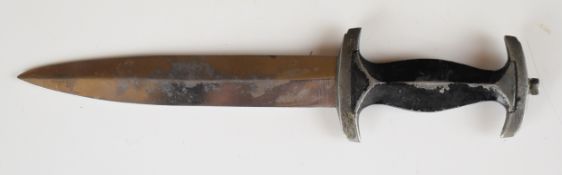 WW2 German Nazi Third Reich letter opener in the form of a dagger blade, length 10cm. PLEASE NOTE
