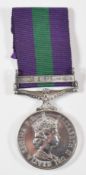 British Army Elizabeth II General Service Medal with clasp for Cyprus named to 23456879 SPR A Payne,
