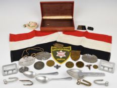 German WW2 militaria including copy identification tag and reproduction items