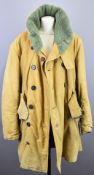 Cold weather canvas lined coat, together with a Deer Hunter shooting / outdoors coat and three