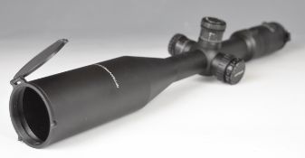 Optisan EVX 5-20x50i rifle scope, with lens covers.