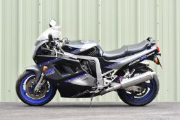 1991 Suzuki GSXR 1100 motorcycle registration number H54 DFB, with V5c showing no previous owners.