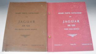 Jaguar XK120 spare parts catalogue and fixed head coupé supplement, Jaguar authorised replicas of