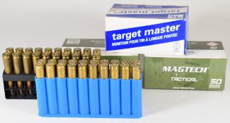One-hundred-and-ninety .308 rifle cartridges including Magtech Tactical and Target Master, some in