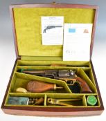 Deactivated Uberti & Co Colt Dragoon Model 3 style .44 six-shot single action revolver with engraved