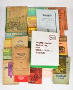 Motorcycle and car books and manuals to include 1948 Scott, 1946 Triumph parts book, Triumph 650cc