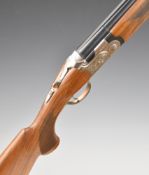 Beretta 691 12 bore over and under ejector shotgun with named and engraved lock and underside,