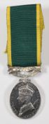 British Army George VI Militia Efficiency Medal named to 1983646 Driver RWY Dunlop, Royal Engineers