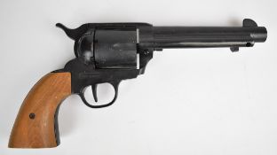 BBM Webley ME Ranger style six-shot single action blank firing revolver with shaped wooden grips and