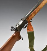 BSA .222 underlever-action target rifle with semi-pistol grip, raised cheek piece, Parker-Hale fully