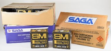 Seven-hundred-and-fifty 12 bore SMI Nickel Trap 32g 7.5 shot  shotgun cartridges, all in original