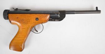 Slavia SVP .177 target air pistol with wooden grip and adjustable sights, serial number 06235.