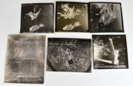 WW2 Royal Air Force Bomber Command approximately forty black and white photographs of raids over