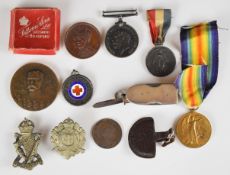 British Army WW1 medal pair comprising War Medal and Victory Medal named to 3255 Cpl H S Brush,
