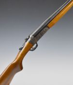 Carrero & Astelarra .410 single barrelled ejector shotgun with named lock, semi-pistol grip and 27.5