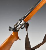 BSA .220 underlever-action target rifle with Parker-Hale PH7A adjustable peep hole target sights,