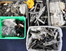 A very large collection of SMK paintball gun parts.