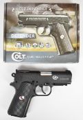 Umarex Colt Defender .177 CO2 air pistol with monogrammed and chequered grips and 16 shot