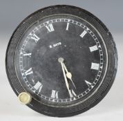 Vintage car 8 day dashboard clock, likely Jaeger or similar