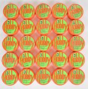 Twenty five sealed tins of 500 .177 Hobby Match air rifle or pistol pellets.