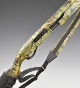 Remington 870 Super Mag 5-shot pump-action shotgun with Mossy Oak finish, chequered semi-pistol grip