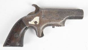 Brown Manufacturing Co of New Buryport Massachusetts .41 rimfire Derringer pocket pistol with sheath