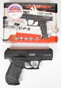 Umarex C.P.S. .177 CO2 air pistol with textured grip and two 8-shot magazines, serial number