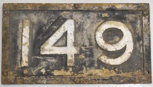 London & South Western Railway cast iron 149 bridge plate, length 56cm