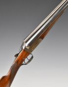 J & W Tolley Ltd 12 bore side by side ejector shotgun with named and engraved locks, engraved