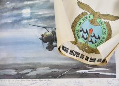 Royal Air Force WW2 Escaping Society and Cométe Escape Route interest, seven posters by St Gleed '