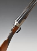 C Jeffery & Son 12 bore side by side shotgun with named and engraved lock, border engraved trigger