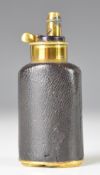 James Dixon & Sons of Sheffield three-way percussion pistol powder flask with compartments to the