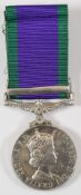 British Army Elizabeth II General Service Medal with clasp for Northern Ireland named to 24341745