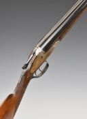 J & W Tolley 16 bore sidelock side by side shotgun with all over fine rose and scroll engraving,