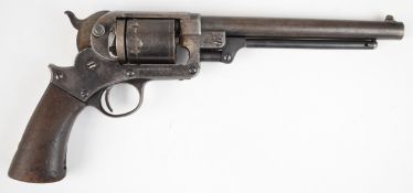 Starr Arms Co of New York .44 rim-fire six-shot single-action revolver with steel frame stamped to