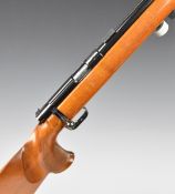 Anschutz Match 54 .22 bolt-action target rifle with shaped and textured grip, adjustable butt plate,