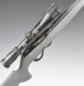 Remington Model 597 .22 semi-automatic rifle with composite stock, semi-pistol grip, four multi-shot