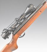 BSA Supersport .22 air rifle with semi-pistol grip, raised cheek piece, adjustable trigger, sound
