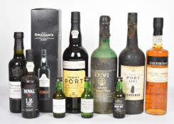 A collection of vintage port to include Croft 1970, Sandeman 1983 and Graham's 1996, together with a