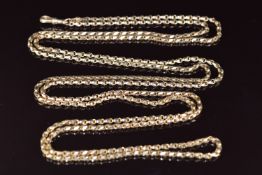 Victorian 9ct gold guard chain, 27.3g, 146cm