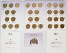 Royal Mint The Great British Coin Hunt UK £2 Coin Collector Album 1997-2015, with completer