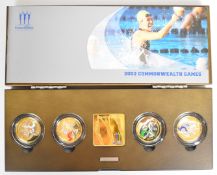 Royal Mint The Official Commonwealth Games Silver Piedfort Collection, cased with certificate,