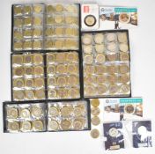 Collectible £1 and £2 coins in folders / packs including slabbed Tower Hill, two 'I Struck This £2