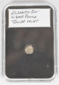 Elizabeth I hammered silver penny, Tower Mint