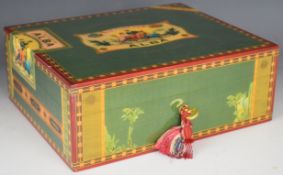 Elie Bleu cigar humidor with 'La Fleur Alba, Fabrica De Tabacos, Puros Finos' cigar box