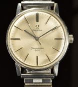 Omega Seamaster 600 gentleman's wristwatch ref. 135.011 with steel hands and baton hour markers,