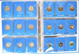 Westminster Dinosaur 50p collection, in album